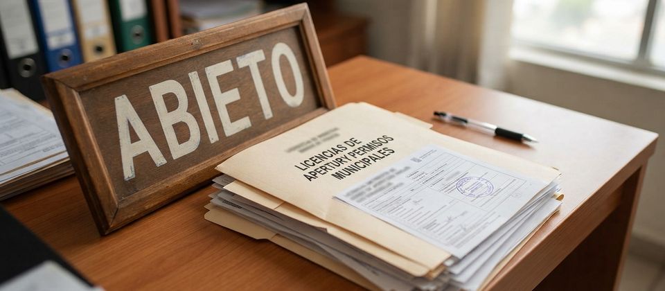 Licencias de apertura y expedientes municipales para nuevos negocios en Madrid.