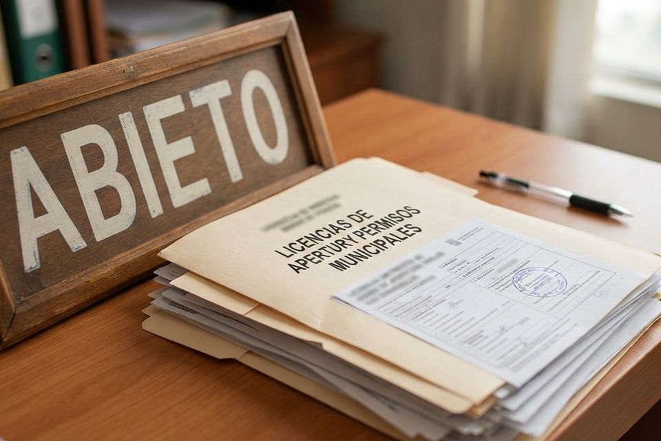 Licencias de apertura y expedientes municipales para nuevos negocios en Madrid.